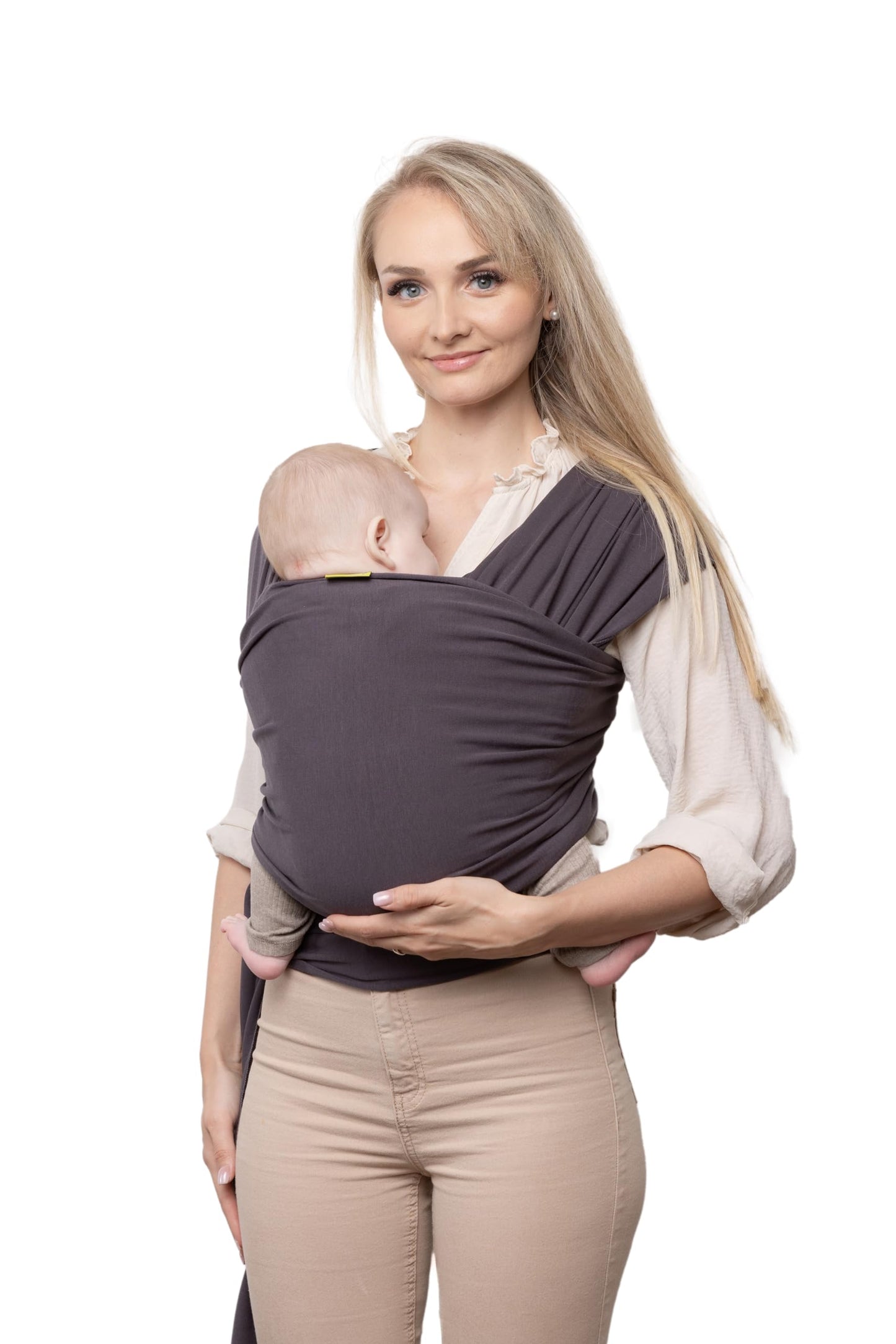 Boba Baby Wrap Carrier - Original Baby Carrier Wrap Sling for Newborns - Baby Wearing Essentials - Newborn Wrap Swaddle Holder, Newborn to Toddler Infant Sling (Grey)