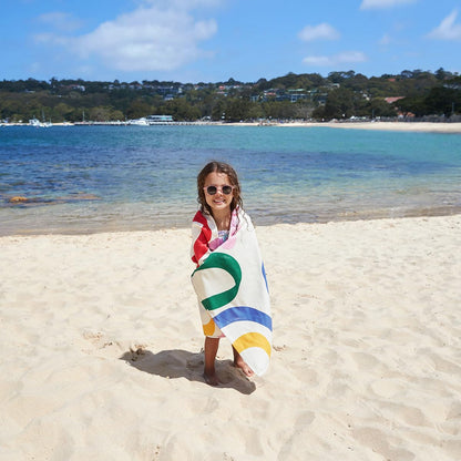 Dock & Bay Beach Towel - Quick Dry, Sand Free - Compact, Lightweight - 100% Recycled - includes Bag - Cabana - Bondi Blue - Extra Large (200x90cm, 78x35)