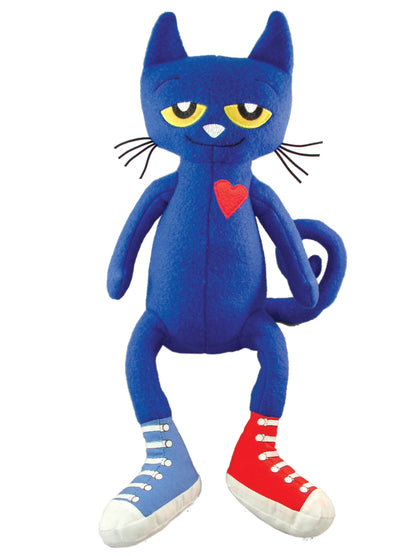 MerryMakers Pete the Cat Plush Doll, 14.5-Inch , Blue