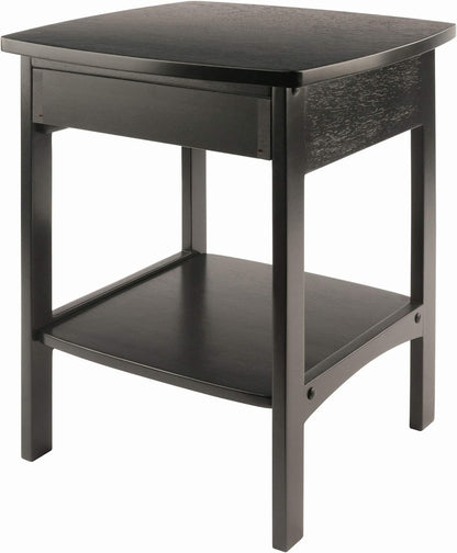 Winsome Basics Solid Wood End Table Nightstand