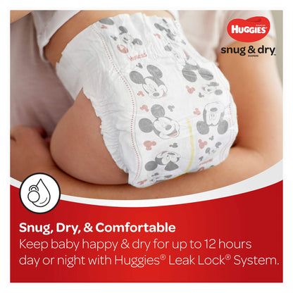 Huggies Size 2 Diapers, Snug & Dry Baby Diapers, Size 2 (12-18 lbs), 100 Count, Packaging May Vary