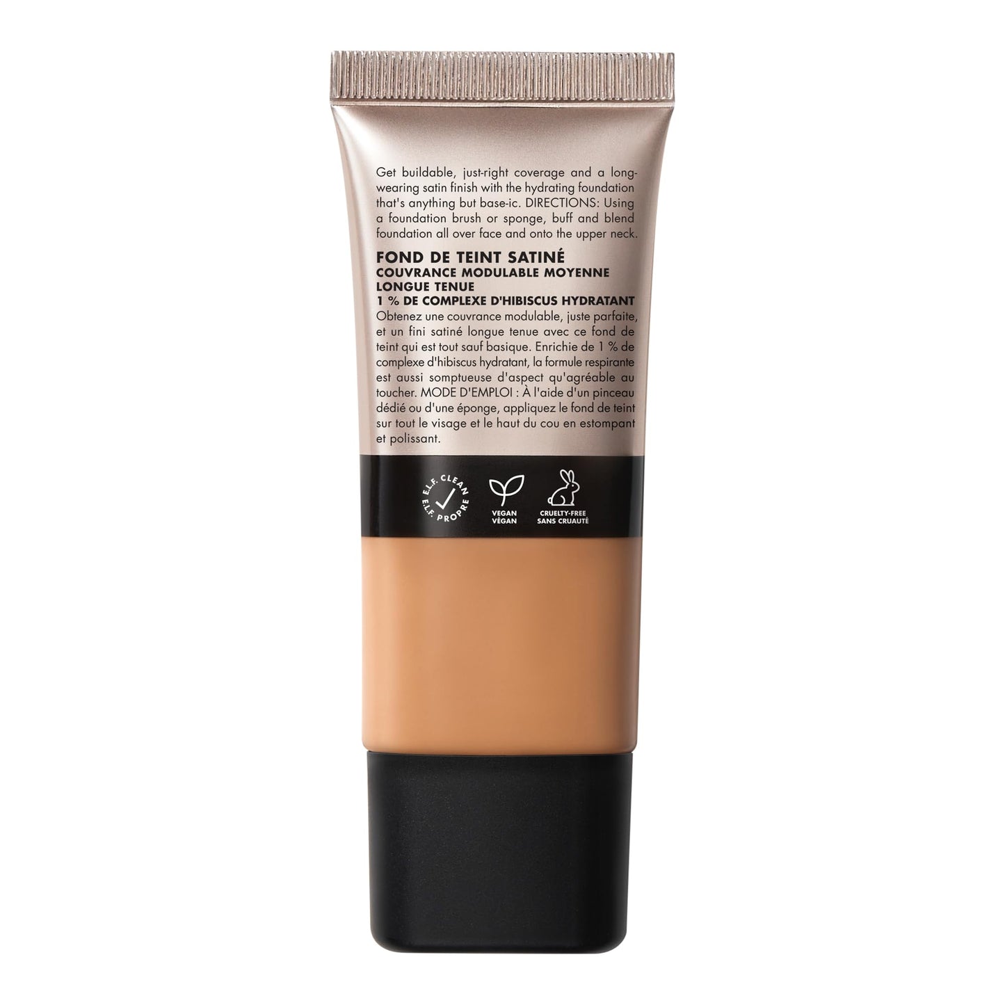 e.l.f. Soft Glam Foundation, Medium Coverage, Long-Lasting & Buildable Foundation For A Smooth, Satin Finish, Vegan & Cruelty-Free, 10 Fair Cool