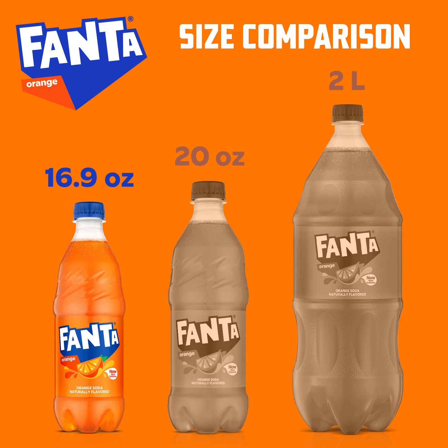 Fanta Orange, 16.9 Fl Oz, Pack of 6