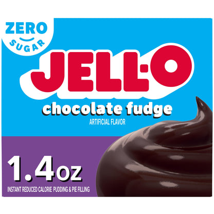 Jello Sugar Free Chocolate Fudge Pudding Mix 1.4oz Box