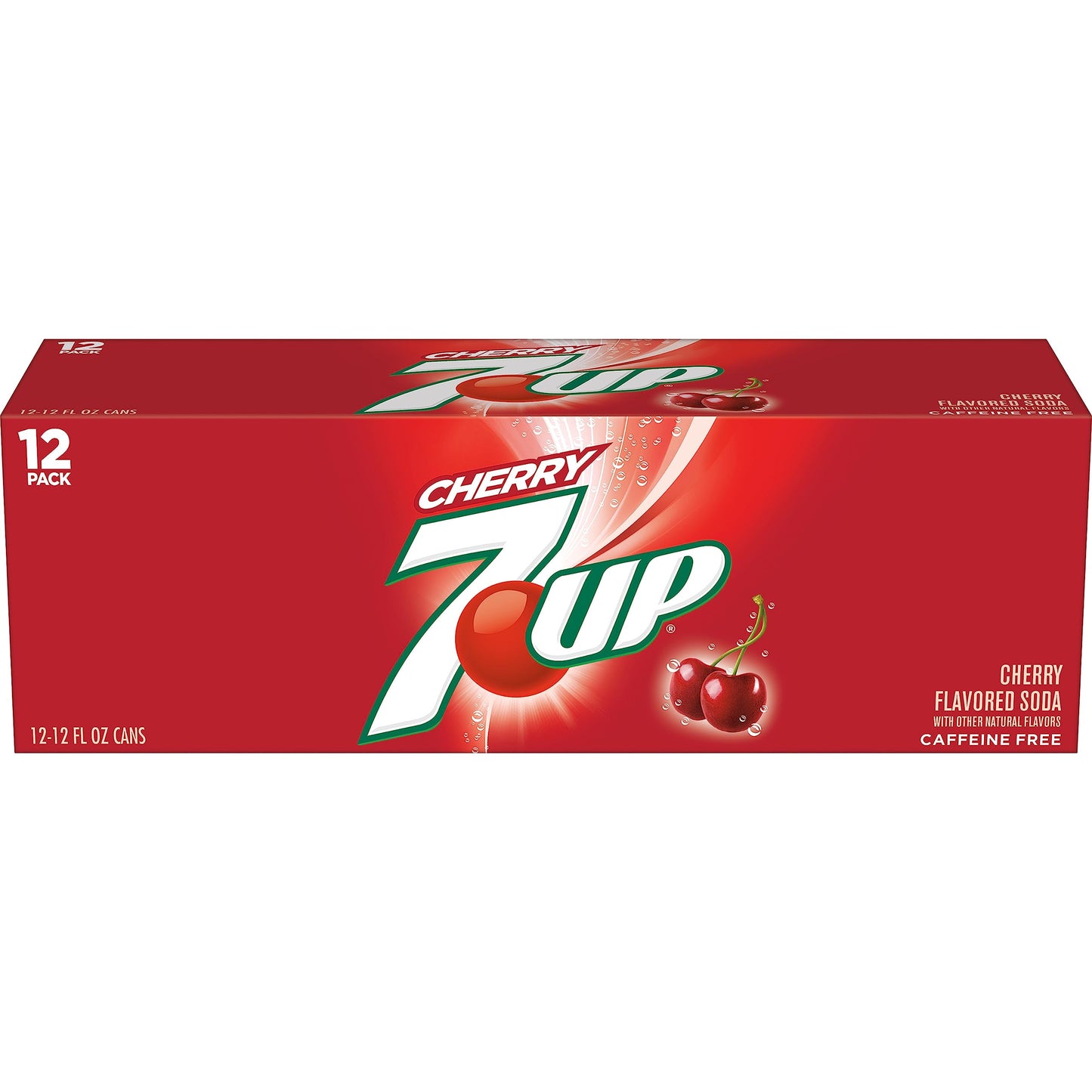 7UP Cherry Zero Sugar Soda, 12 fl oz cans (Pack of 12)