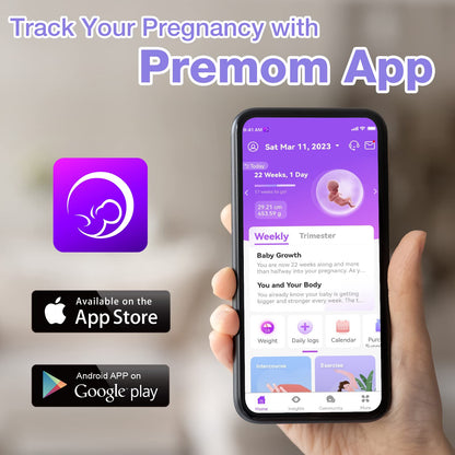 Easy@Home Pregnancy Test Strips Kit, Powered by Premom Ovulation Predictor iOS and Android APP, 20 HCG Tests