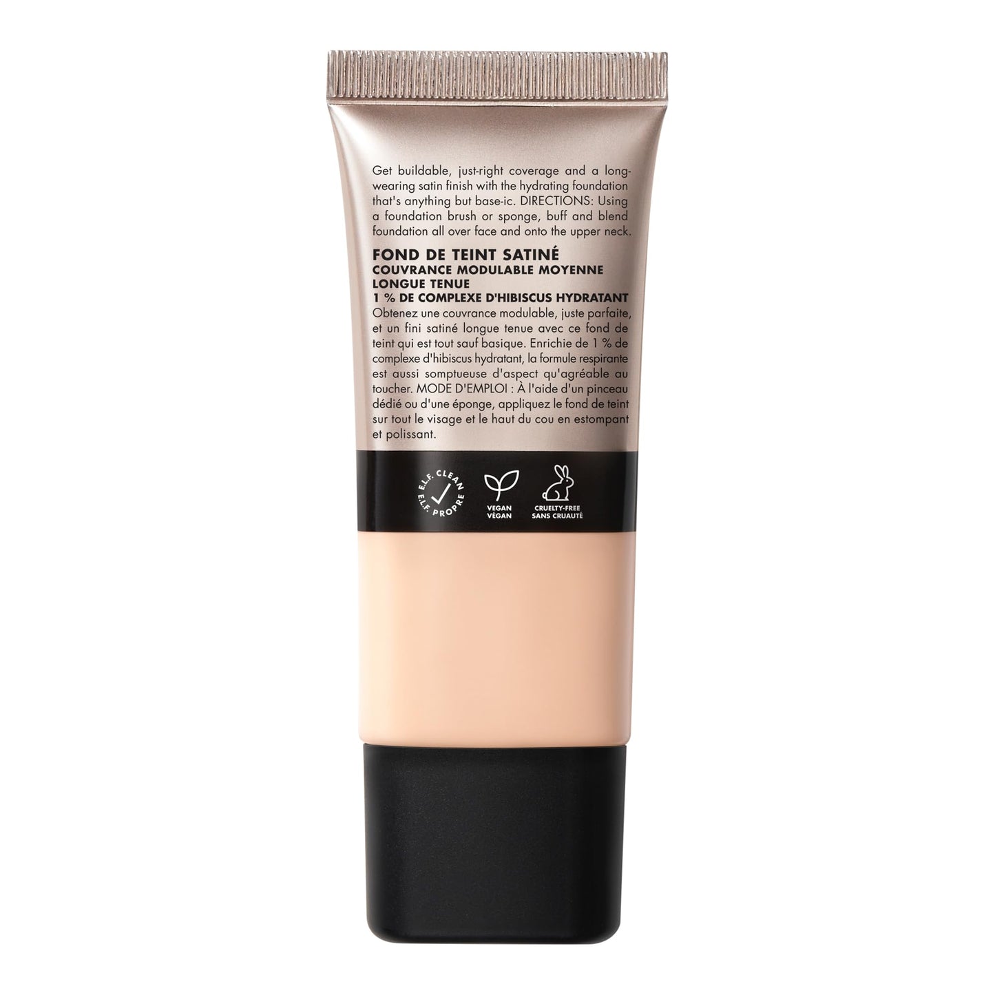 e.l.f. Soft Glam Foundation, Medium Coverage, Long-Lasting & Buildable Foundation For A Smooth, Satin Finish, Vegan & Cruelty-Free, 10 Fair Cool