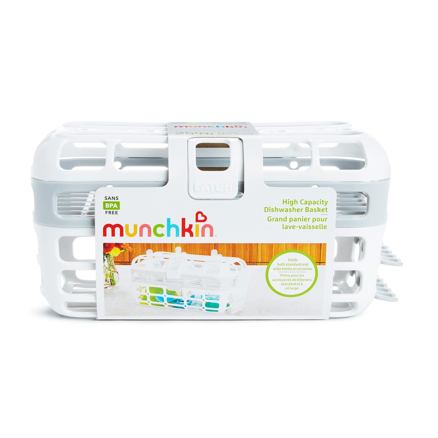 Munchkin® High Capacity Dishwasher Basket, 1 Pack, Grey