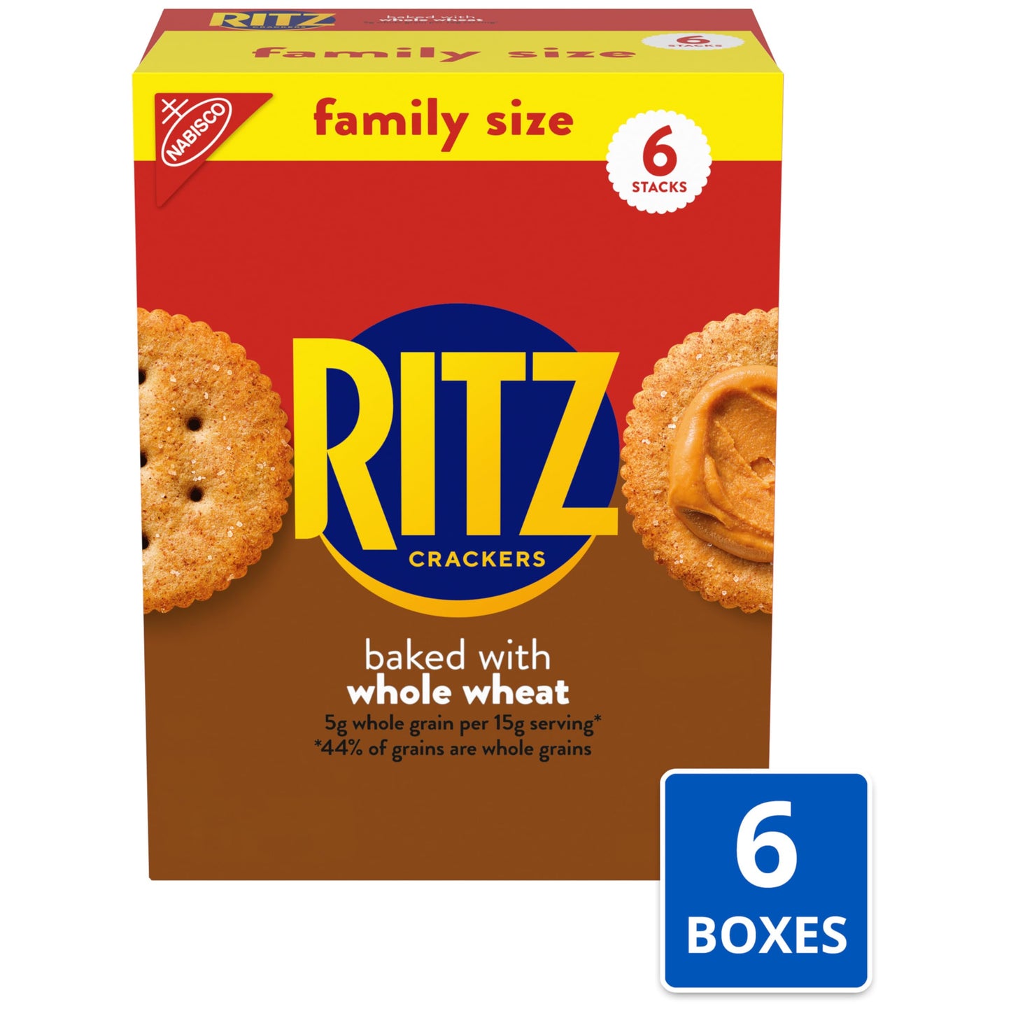 RITZ Original Crackers, 20 Snack Packs (6 Crackers Per Pack)