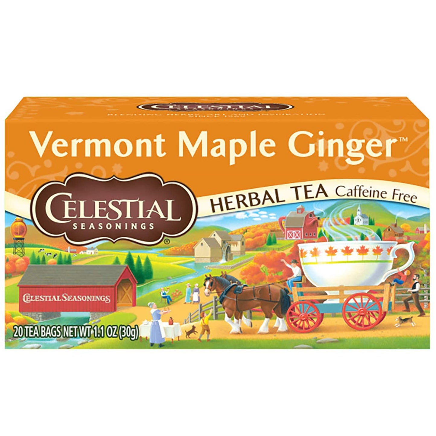 Celestial Seasonings Country Peach Passion Herbal Tea, Caffeine Free, 20 Tea Bags Box, (Pack of 6)