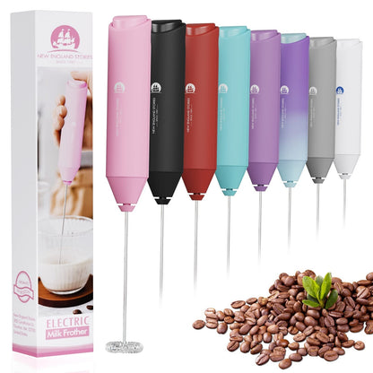 Powerful Milk Frother Handheld Foam Maker, Mini Whisk Drink Mixer for Coffee, Cappuccino, Latte, Matcha, Hot Chocolate, No Stand, Galaxy