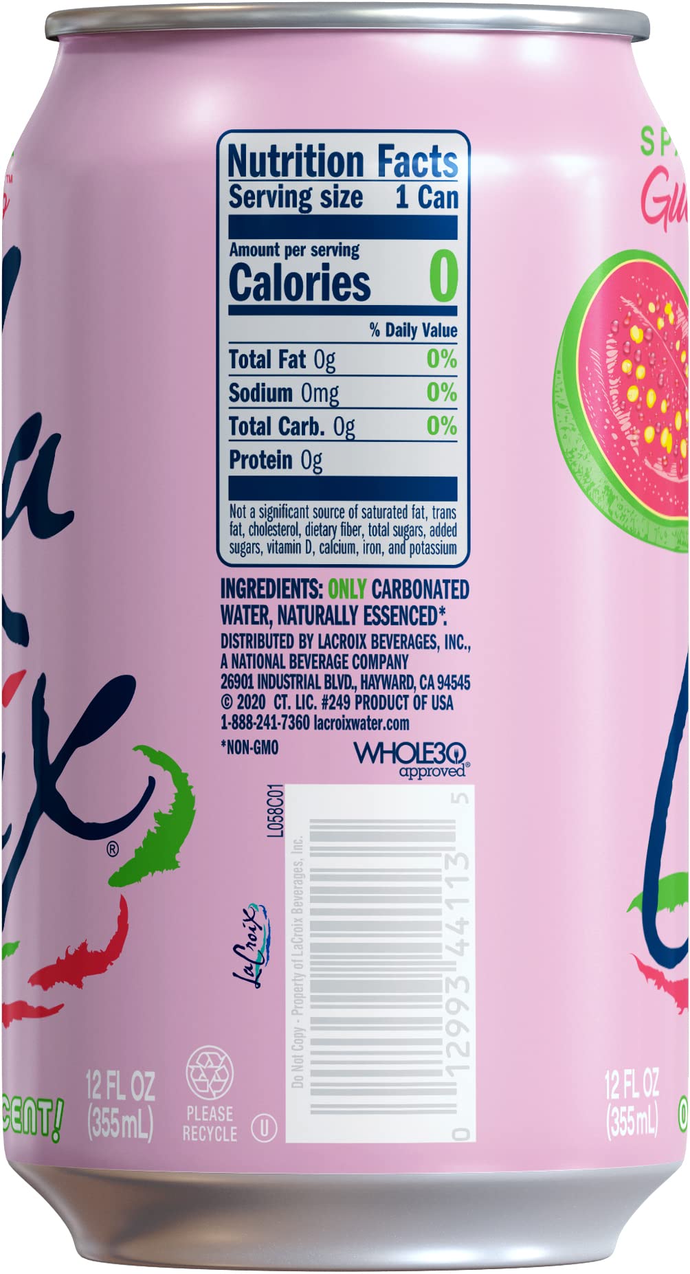 La Croix Sparkling Water, Grapefruit, 12 Fl Oz (Pack of 12)