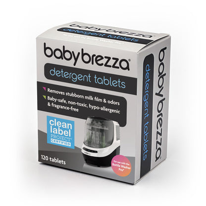 Baby Brezza Official Detergent Soap Tablets for Baby Brezza Bottle Washer Pro, 120 Tablets