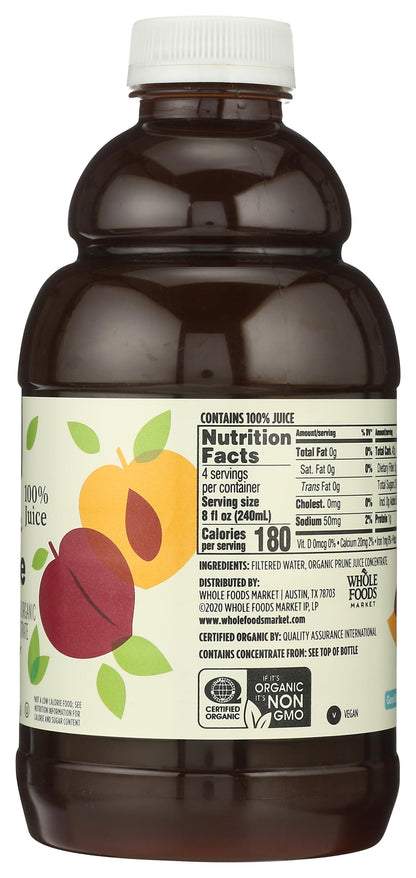 365 by Whole Foods Market, Organic 100% Prune Juice, 32 Fl Oz