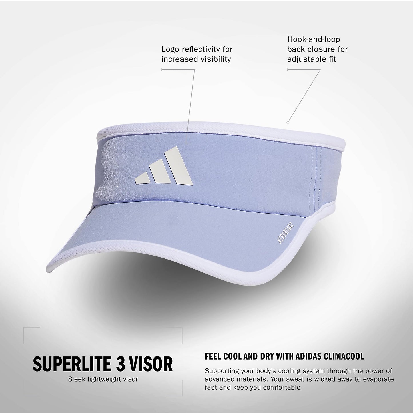 adidas Women's Superlite Sport Performance Visor for sun protection and outdoor activity