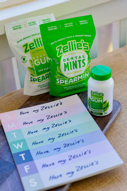 Zellie's | 100% Xylitol Sugar Free Cool Mint Breath Mints | Non-GMO, Low-Calorie, Gluten Free, Vegan & Kosher Mints