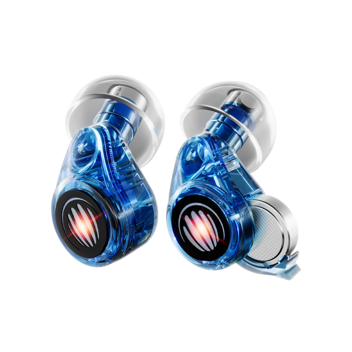 Eargasm High Fidelity Earplugs with Blue Filters - Reusable Noise Reduction Hearing Protection Ear-Plugs with Carrying Case for Concerts, Festivals, Raves, Musicians, Live Music, Sporting Events