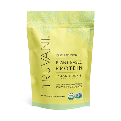 Truvani Vegan Pea Protein Powder | Banana Cinnamon | 20g Organic Plant Based Protein | 1 Serving | Keto | Gluten & Dairy Free | Low Carb | No Added Sugar