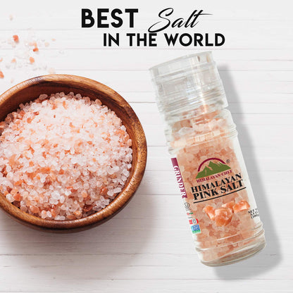 Himalayan Chef Pink Himalayan Salt Coarse Grain, Plastic Jar - 5 lbs. For Refill Grinders