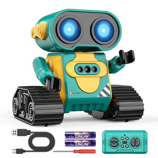 Hamourd Electronic Pets Robot Toys for Boys & Girls, Remote Control Robot Kids Toys, Auto-Demo, Gesture Sensing, and Multiple Eye Light Auto Modes, Flexible Arms, Dance, Music, Boys Toys