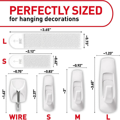 Command Variety Pack, Picture Hanging Strips, Wire Hooks and Utility Hooks, Damage Free Hanging Variety Pack for Up to 19 Items, 1 Kit