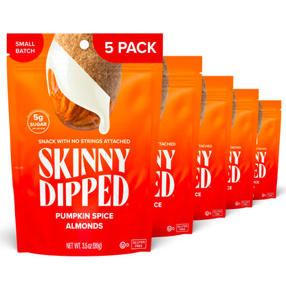 SkinnyDipped Snack Attack Minis Almond Variety Pack, Healthy Snack, Plant Protein, Gluten Free, 0.46 oz Mini Bags, Pack of 25