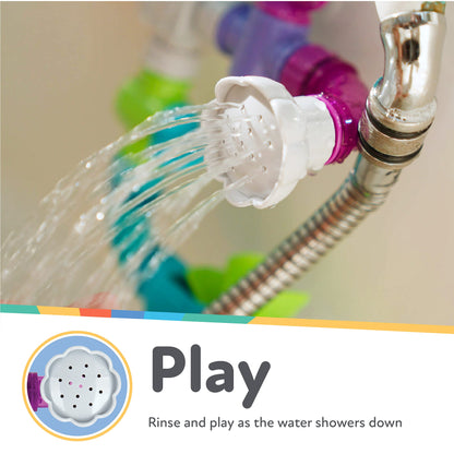 Nuby Wacky Waterworks Pipes Bath Toy with Interactive Features for Cognitive Development