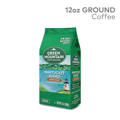 Green Mountain Coffee Roasters, Nantucket Blend, Fair Trade Certified, Ground Coffee, Medium Roast, Bagged 12oz.