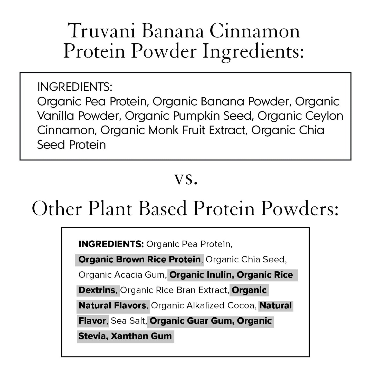 Truvani Vegan Pea Protein Powder | Banana Cinnamon | 20g Organic Plant Based Protein | 1 Serving | Keto | Gluten & Dairy Free | Low Carb | No Added Sugar