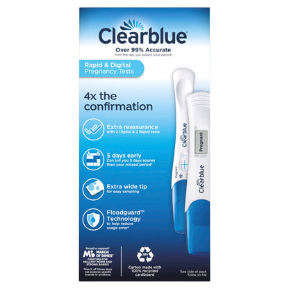 Clearblue Rapid Detection Pregnancy Test, Home Pregnancy Kit, 2 Count