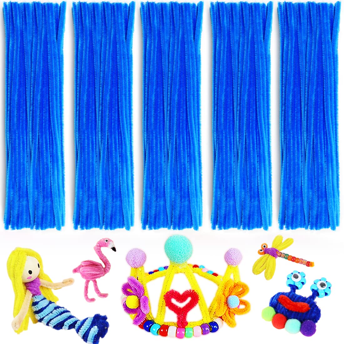 Pipe Cleaners, Pipe Cleaners Craft, Arts and Crafts, Crafts, Craft Supplies, Art Supplies (200 Multi-Color Pipe Cleaners)…