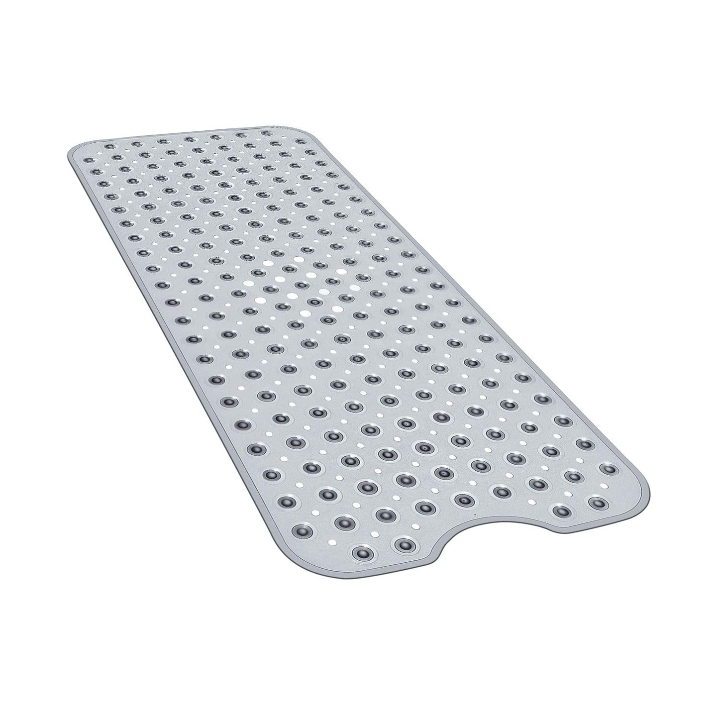 YINENN Bath Tub Shower Safety Mat 40 x 16 Inch Non-Slip and Extra Large, Bathtub Mat with Suction Cups, Machine Washable Bathroom Mats with Drain Holes, Clear