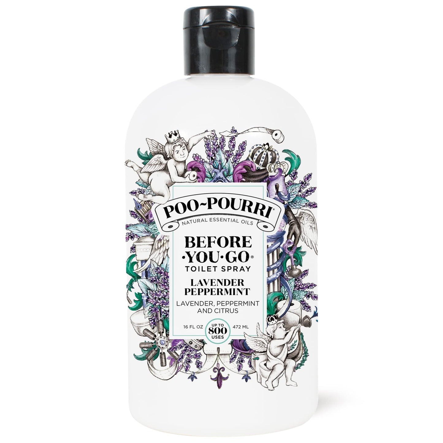 Poo-Pourri Before-You-Go Toilet Spray, Beach Bum, 1 Fl Oz Pocket Travel Size - Coconut, Orchid and Toasted Praline