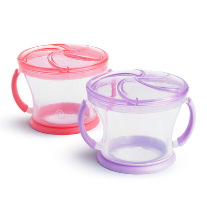 Munchkin® Snack Catcher® Toddler Snack Cups, 2 Pack, Blue/Green