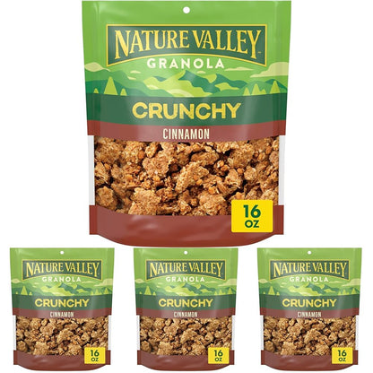 Nature Valley Crunchy Granola, Oats and Honey, Resealable Bag, 16 OZ