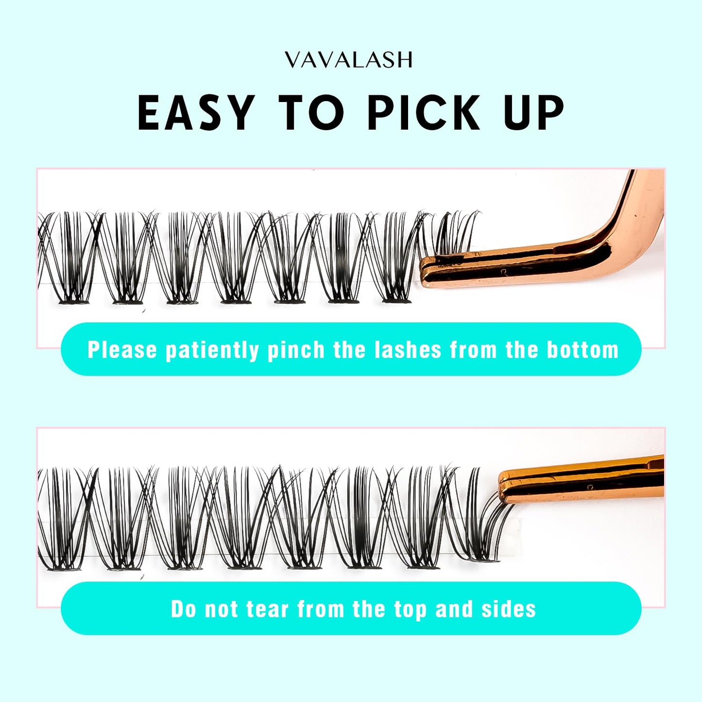 VAVALASH DIY Lash Extension Kit 280 Clusters Individual Lashes Kit 30D 40D 0.07D-10-16mm Lash Clusters, Lash Bond and Seal, Lash Tweezer for DIY Eyelash Extension at Home（Kit-30D+40D-0.07D-10-16MIX）