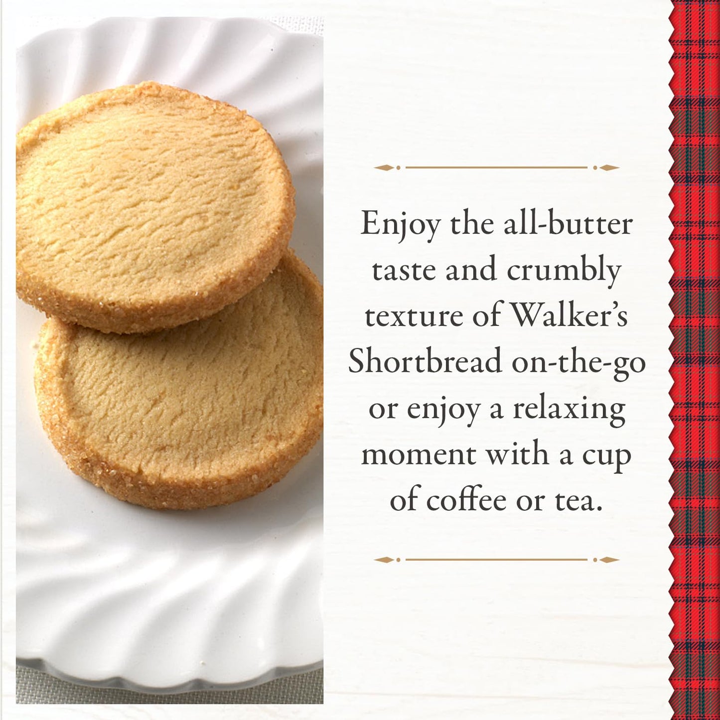 Walker’s All-Butter Shortbread Fingers - 2-Count Snack Packs (Pack of 24) - Authentic Shortbread Cookies from Scotland