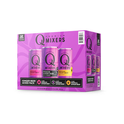 Q Mixers Tonic Water, Premium Cocktail Mixer Made with Real Ingredients, Only 45 Calories per Can, 7.5 Fl oz (Pack of 24)