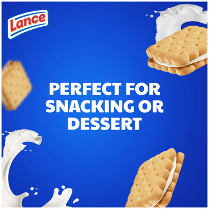 Lance Sandwich Crackers, Captain's Wafer Grilled Cheese, 10 Individual Packs, 6 Sandwiches Each