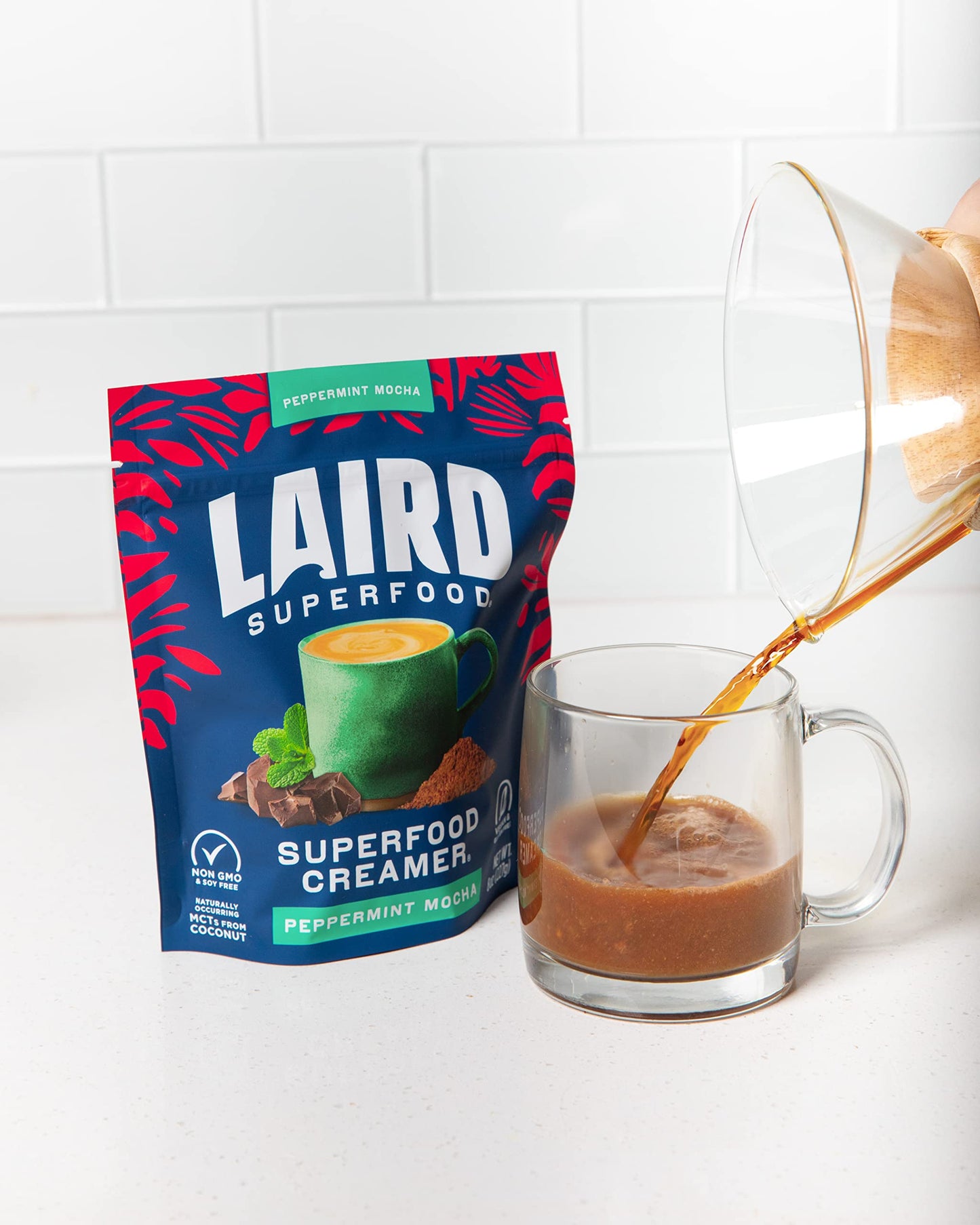 Laird Superfood Non-Dairy Superfood Creamer - Coconut Powder Coffee Creamer - Sweet & Creamy - Gluten Free, Non-GMO, Vegan - 16 oz. Bag, Pack of 1