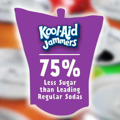 Kool-Aid Jammers Blue Raspberry Flavored Kids 0% Juice Drink (10 ct Box, 6 fl oz Pouches)