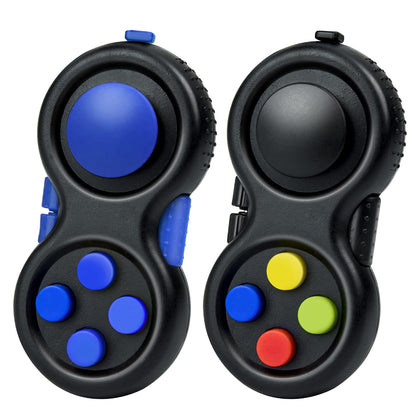 WTYCD Original Fidget Toy Game, Rubberized classical Controller Fidget Concentration Toy with 8-Fidget Functions and Lanyard - Excellent for Relieving Stress and Anxiety