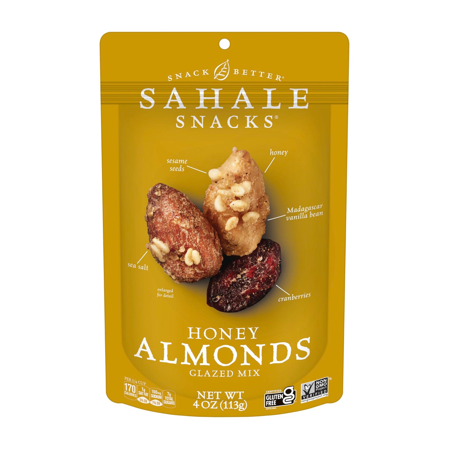 Sahale Snacks Glazed Mix Nut Blend Variety Pack, 1.5 Oz Grab & Go Bags (12 Total Packs) - Four Different Dry-Roasted Deluxe Mixed Nuts Blends Included - Non-GMO Kosher & Certified Gluten-Free Snacks