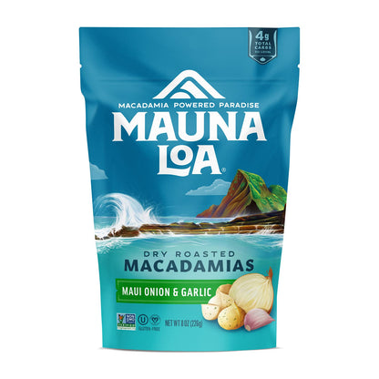 Mauna Loa Premium Hawaiian Roasted Macadamia Nuts, Sea Salt Flavor, 8 Oz