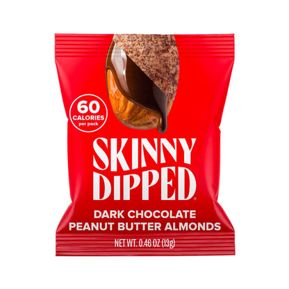 SkinnyDipped Snack Attack Minis Almond Variety Pack, Healthy Snack, Plant Protein, Gluten Free, 0.46 oz Mini Bags, Pack of 25