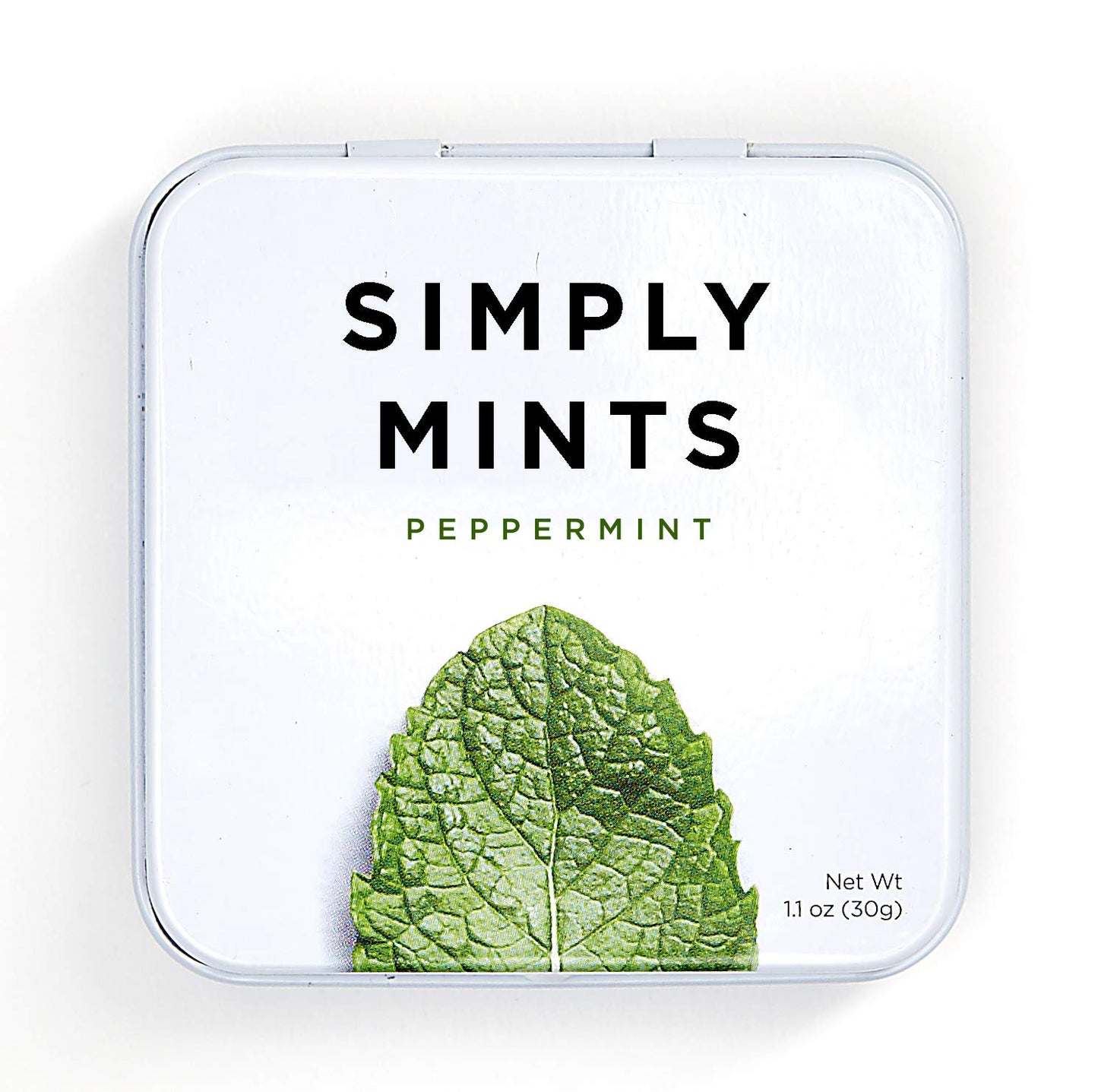 Natural Breath Mints by Simply Gum | Peppermint | Pack of Six (180 Pieces Total) | Breath Freshening, Vegan, Non-GMO, Nothing Artificial