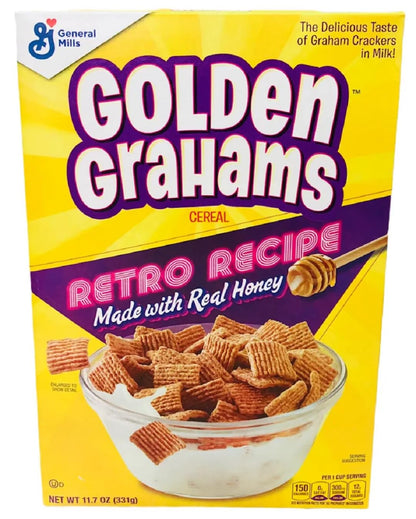 Golden Grahams Breakfast Cereal, Graham Cracker Taste, Whole Grain, Giant Size, 27.6 oz