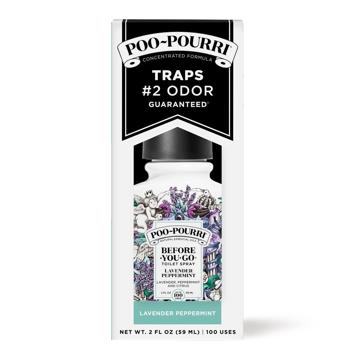 Poo-Pourri Before-You-Go Toilet Spray, Beach Bum, 1 Fl Oz Pocket Travel Size - Coconut, Orchid and Toasted Praline