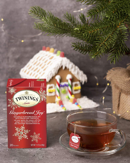 Twinings English Breakfast Black Tea, 100 Individually Wrapped Tea Bags, Smooth, Flavourful, Robust, Caffeinated, Enjoy Hot or Iced