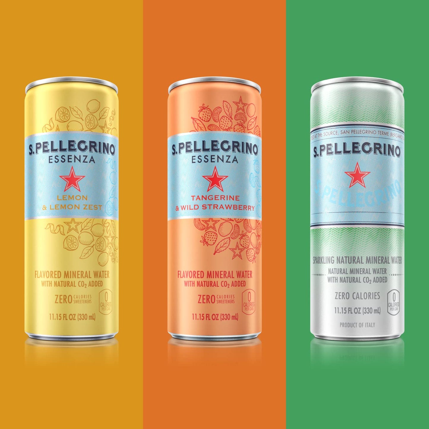 S.Pellegrino Essenza Variety pack - Blood Orange, Lemon, Dark Morello Cherry,11.15 Fl. Oz (Pack of 24)